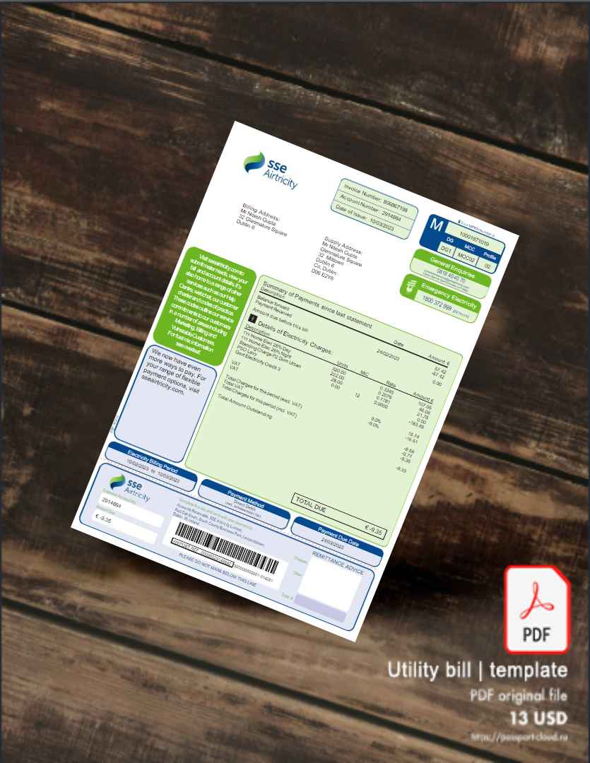 Utility bill | Albanian Power | Albania